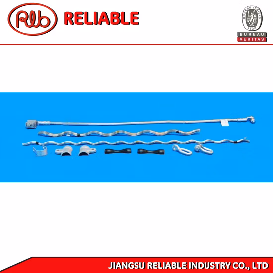 Acessórios suspensos de aço revestido de alumínio para cabo óptico Opgw/ADSS